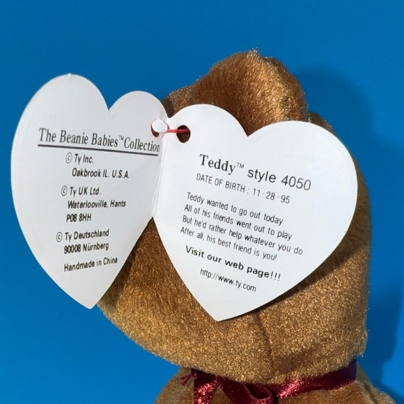 Ty Beanie Baby Teddy - Picture 6 of 8